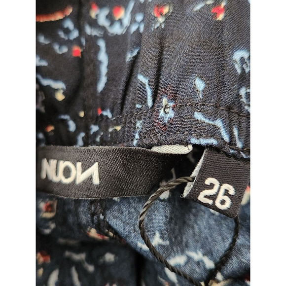 Nuon Women's size 26 Floral Wide Leg Casual Workwear Trouser Pant - Picture 7 of 9